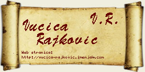 Vučica Rajković vizit kartica